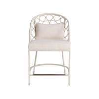 Coastal Upholstered Counter Chair