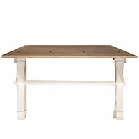Farmhouse Drop Leaf Console Table with X-Shaped Pedestals