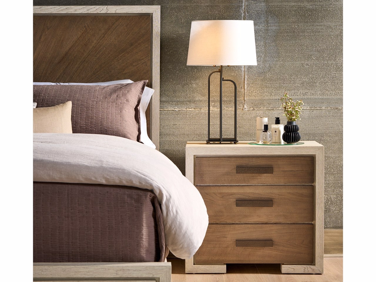 Three-Drawer Nightstand