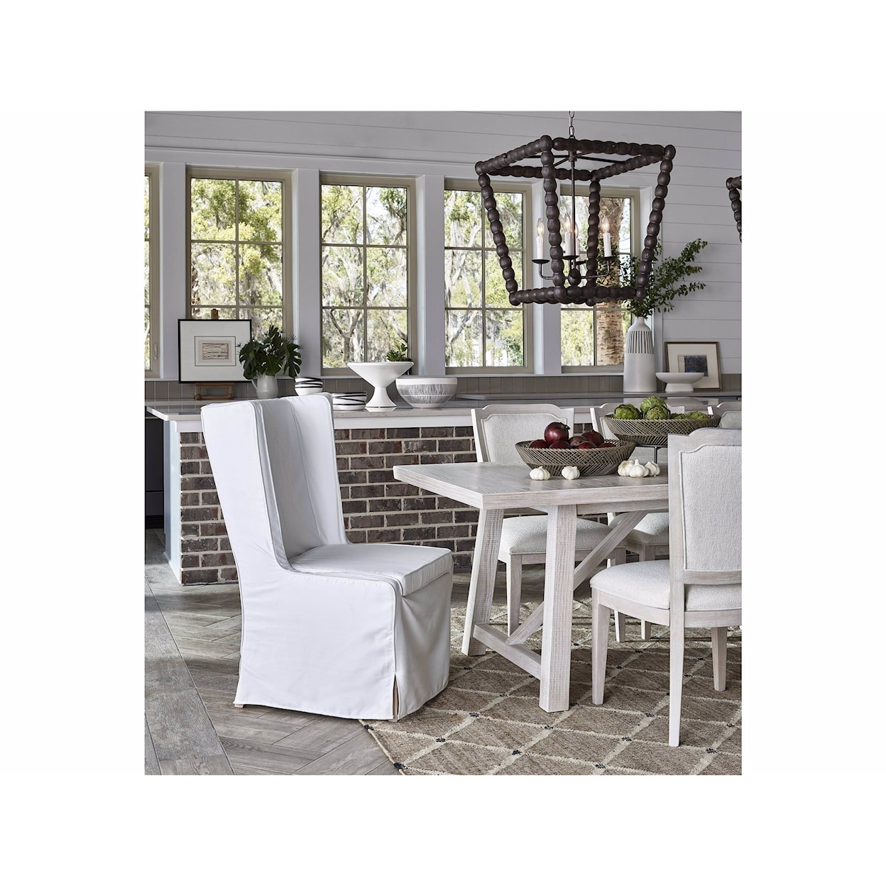 Universal Getaway Coastal Living Home Slip Cover Chair