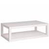 Universal Weekender Coastal Living Home Collection Cocktail Table with Lower Storage Shelf