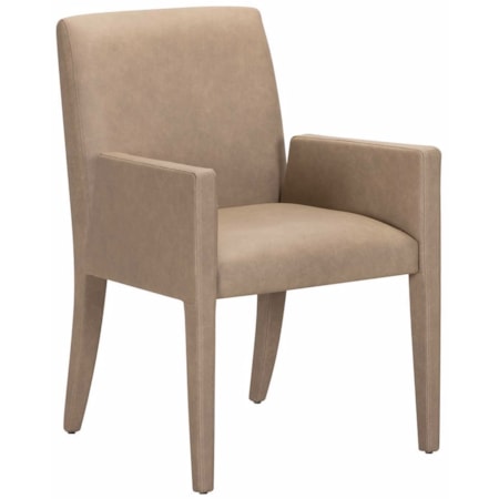 Fully-Upholstered Leather Dining Chair