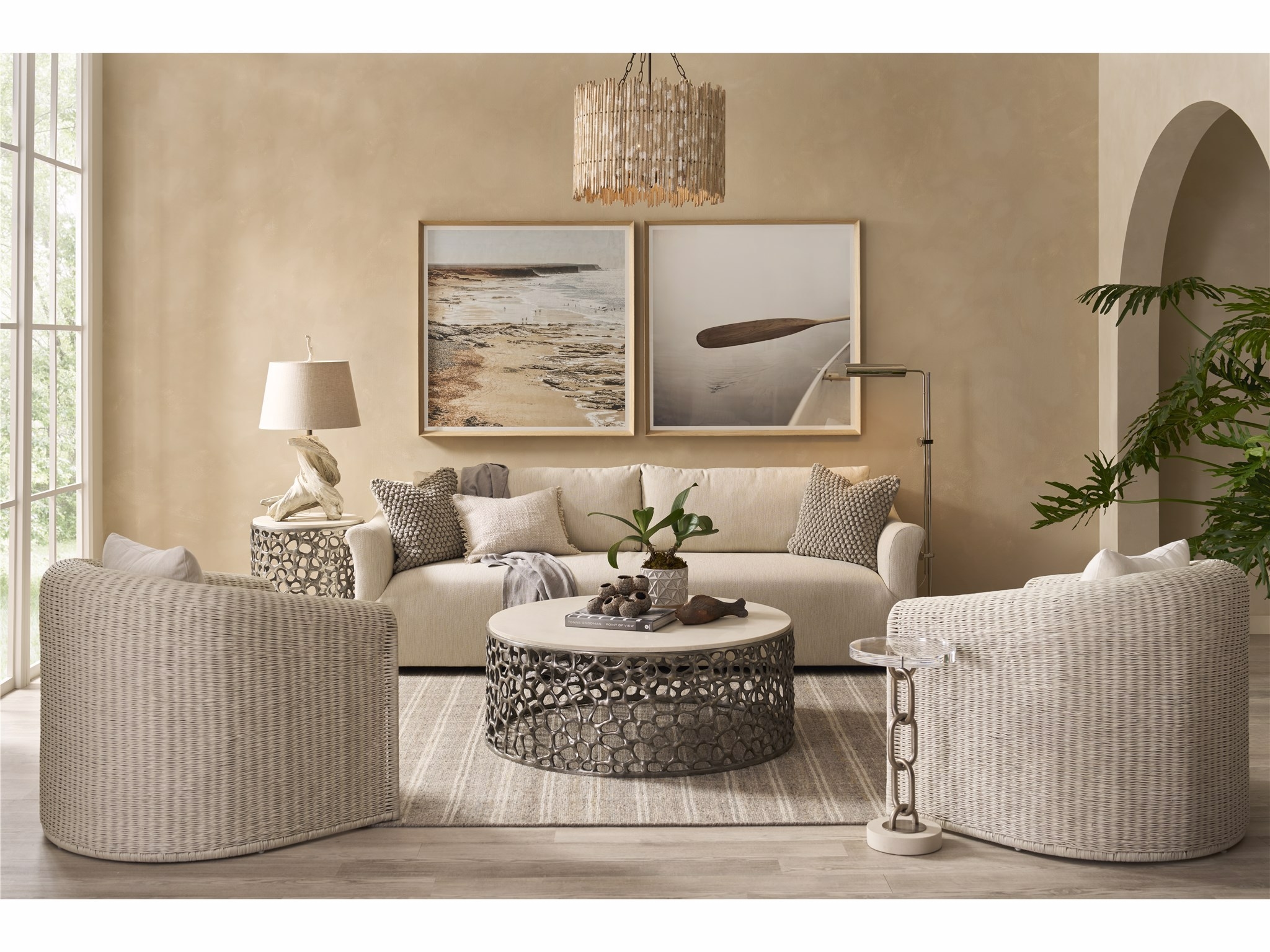 O'Connor Designs Oasis - Coastal Living Home Collection Round Cocktail Table
