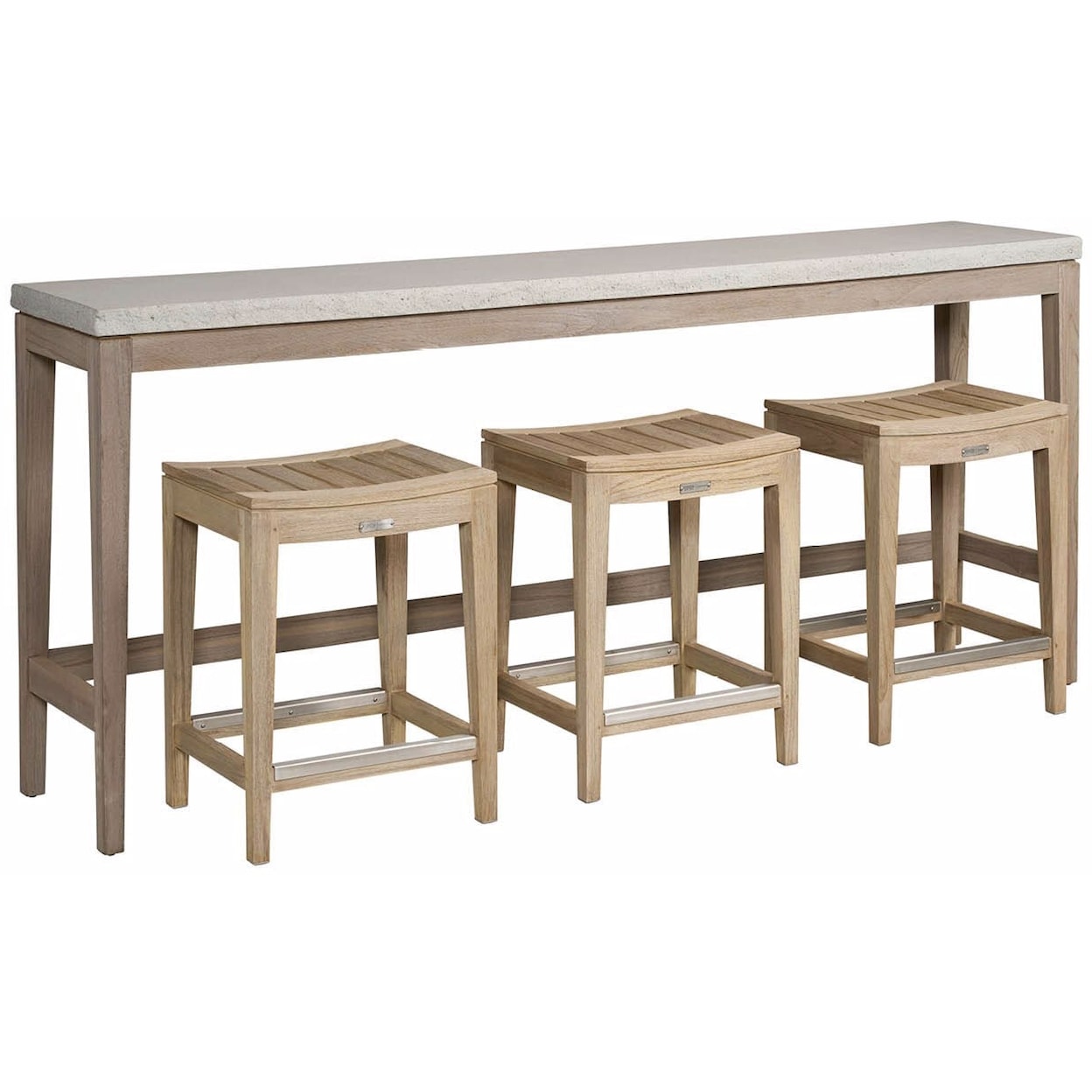 Console Eith Stools Universal Coastal Living Outdoor U423803CS Saratoga Console with Stools ...