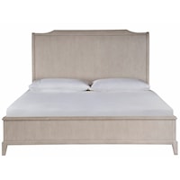 Contemporary Queen Panel Bed with Low-Profile Footboard