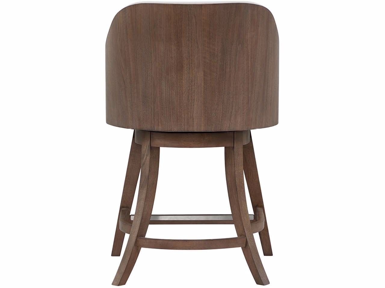 Upholstered Barrel-Back Swivel Counter Chair