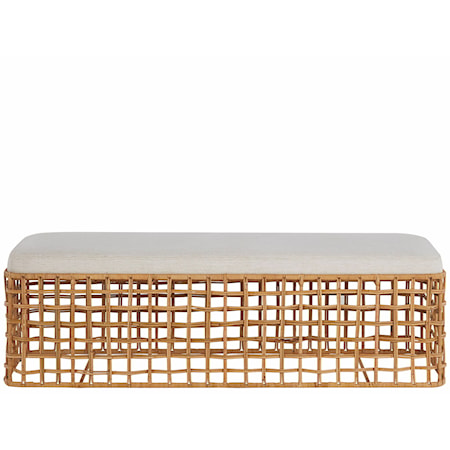 Getaway Rattan Bench