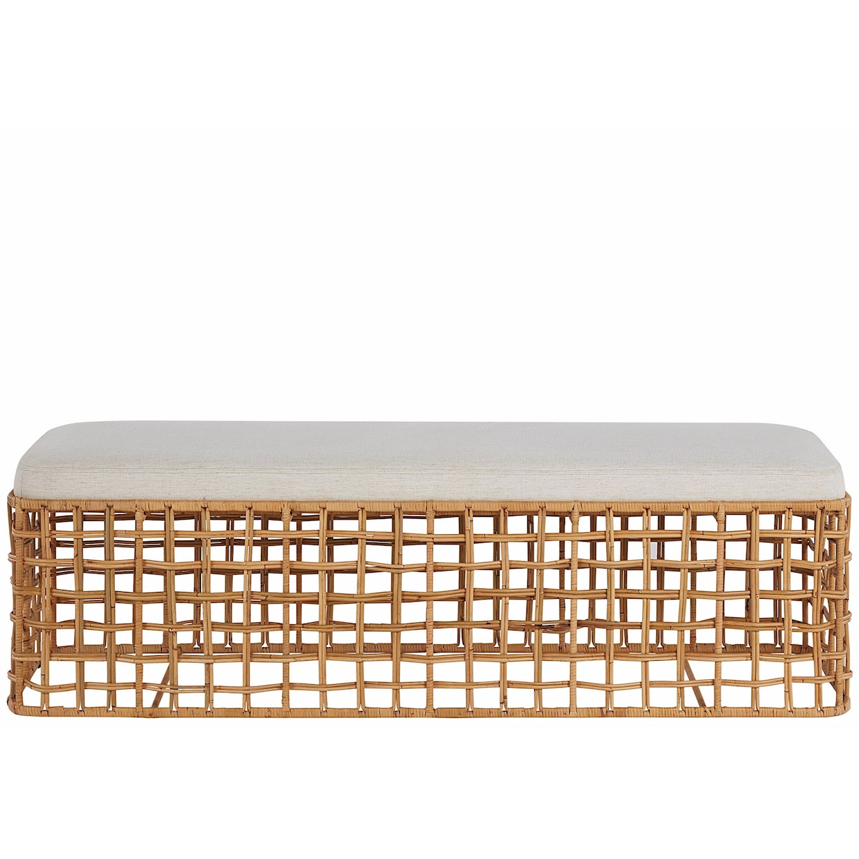 Universal Getaway Coastal Living Home Rattan Bench