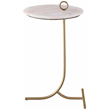 Rose Quartz Accent Table