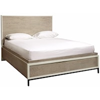 Contemporary Queen Storage Bed with 2-Drawer Footboard