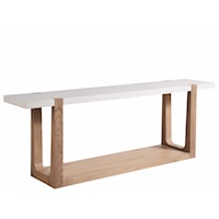Contemporary Console Table with Quartz Top