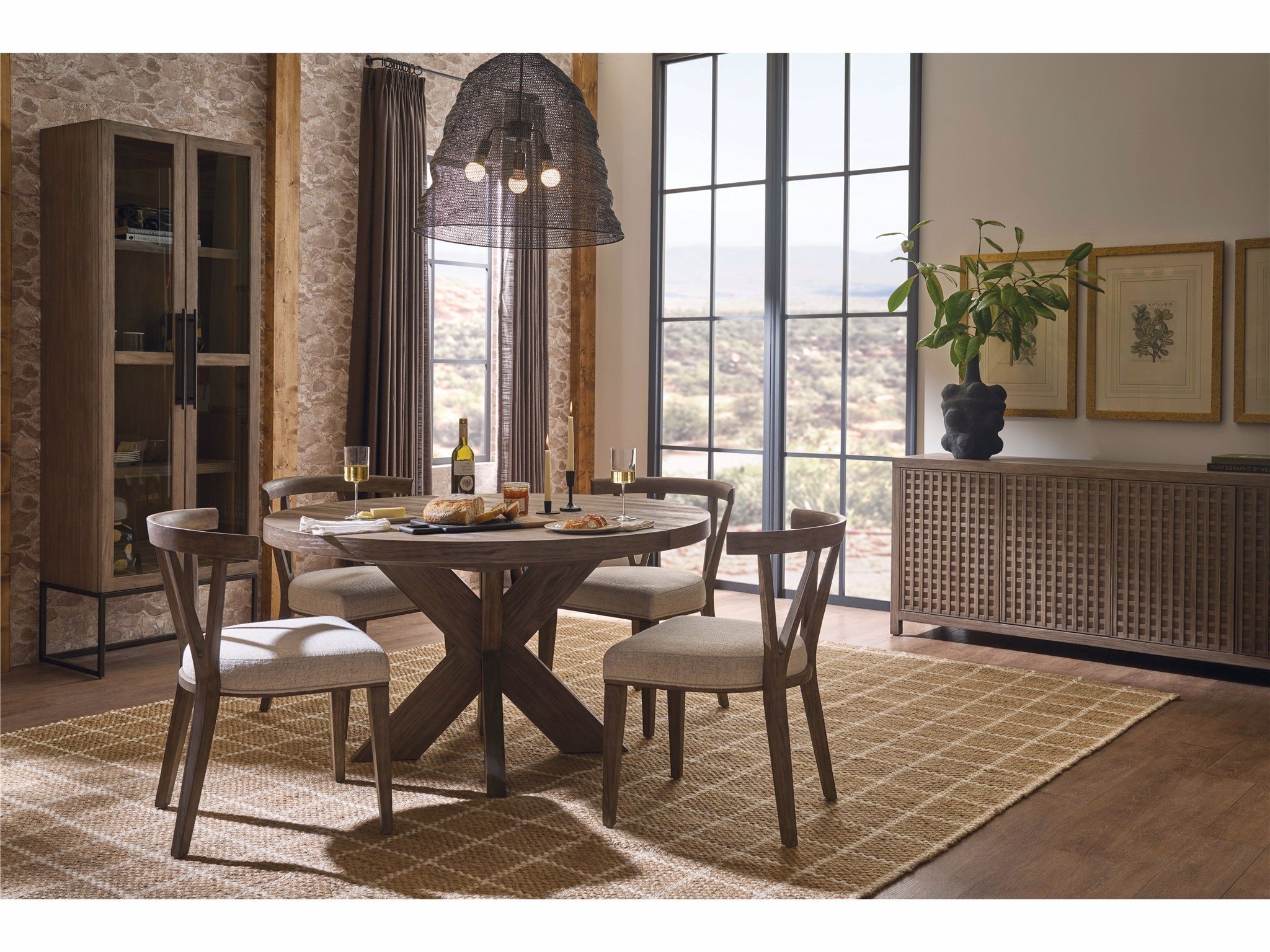 O'Connor Designs Dwell Boulder Round Dining Table