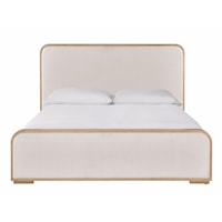 Contemporary Upholstered Queen Panel Bed