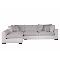 Contemporary Sofa with Throw Pillows