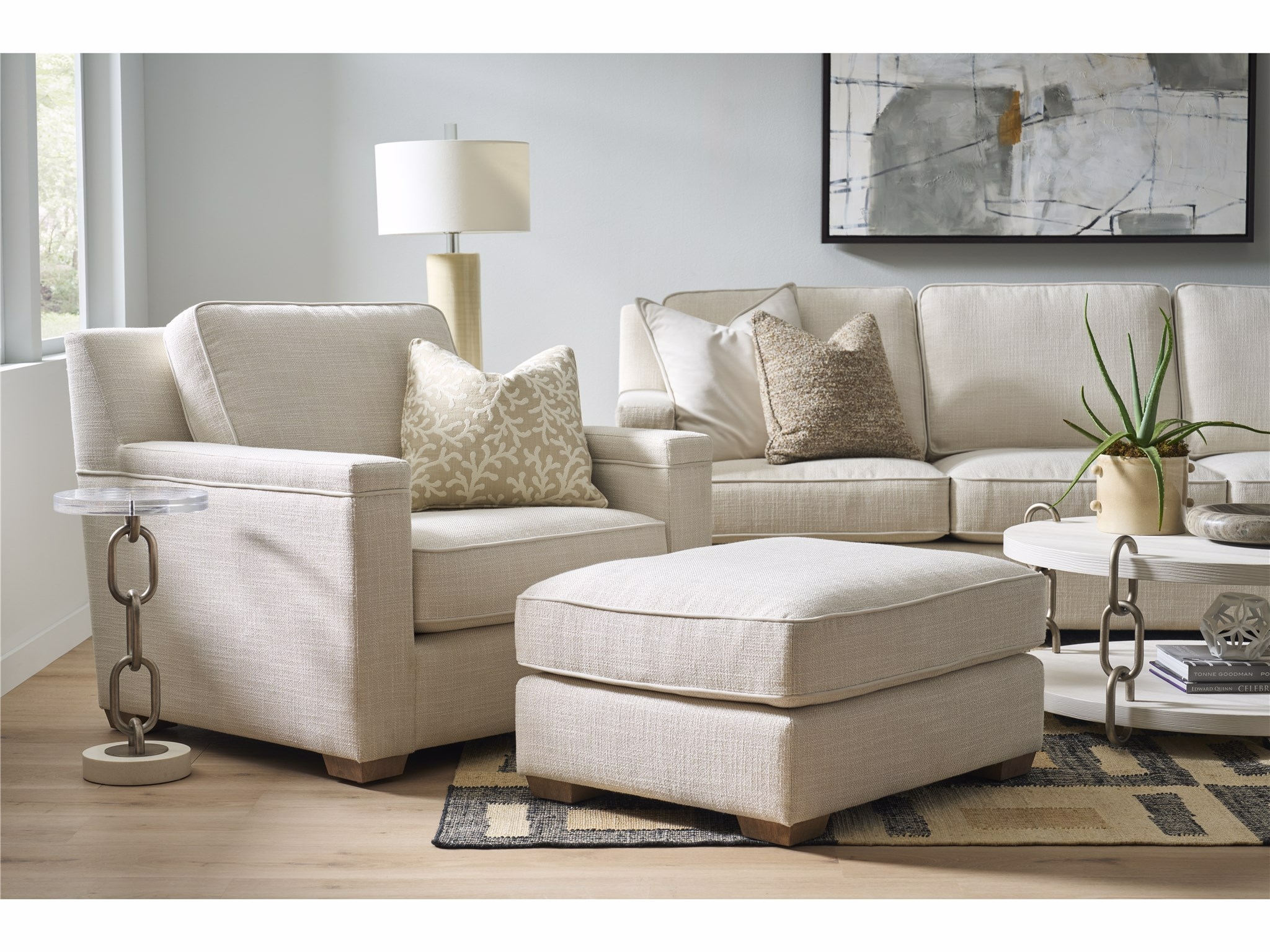 Leah Rectangular Ottoman