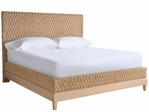 Transitional Woven Queen Bed
