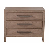 Contemporary 3-Drawer Nightstand