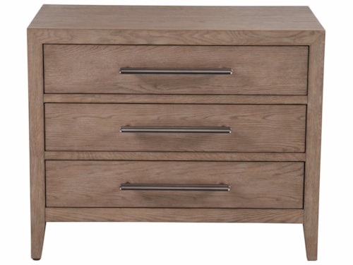 Contemporary 3-Drawer Nightstand