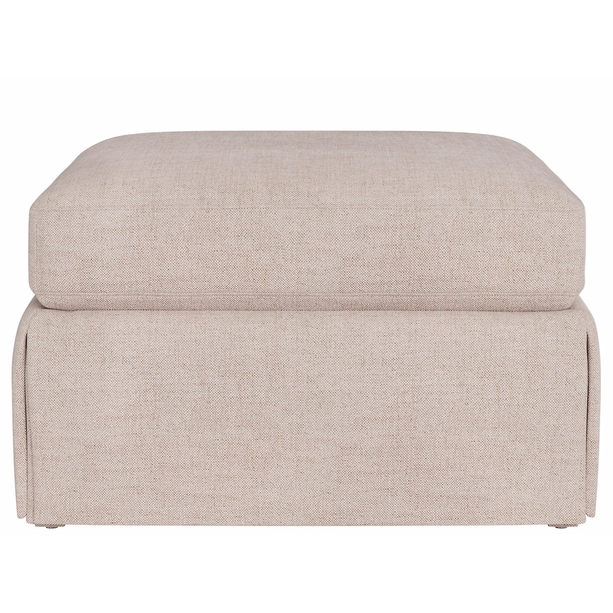 Universal Special Order Hudson Skirted Petite Ottoman -Special Order