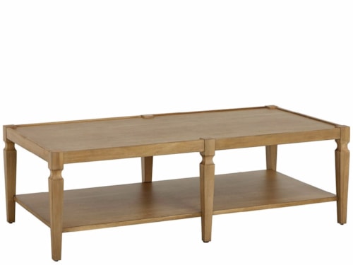 Transitional Single Shelf Cocktail Table