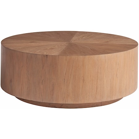 Coastal Round Cocktail Table