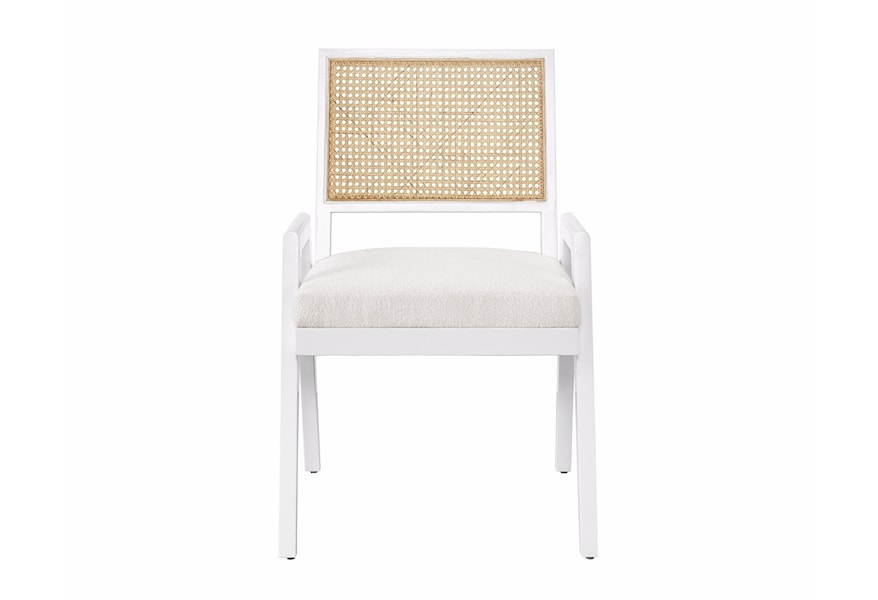Componist stam Ervaren persoon Universal Nomad Contemporary Cane Back Dining Chair | Belfort Furniture |  Chair - Dining Arm Chairs