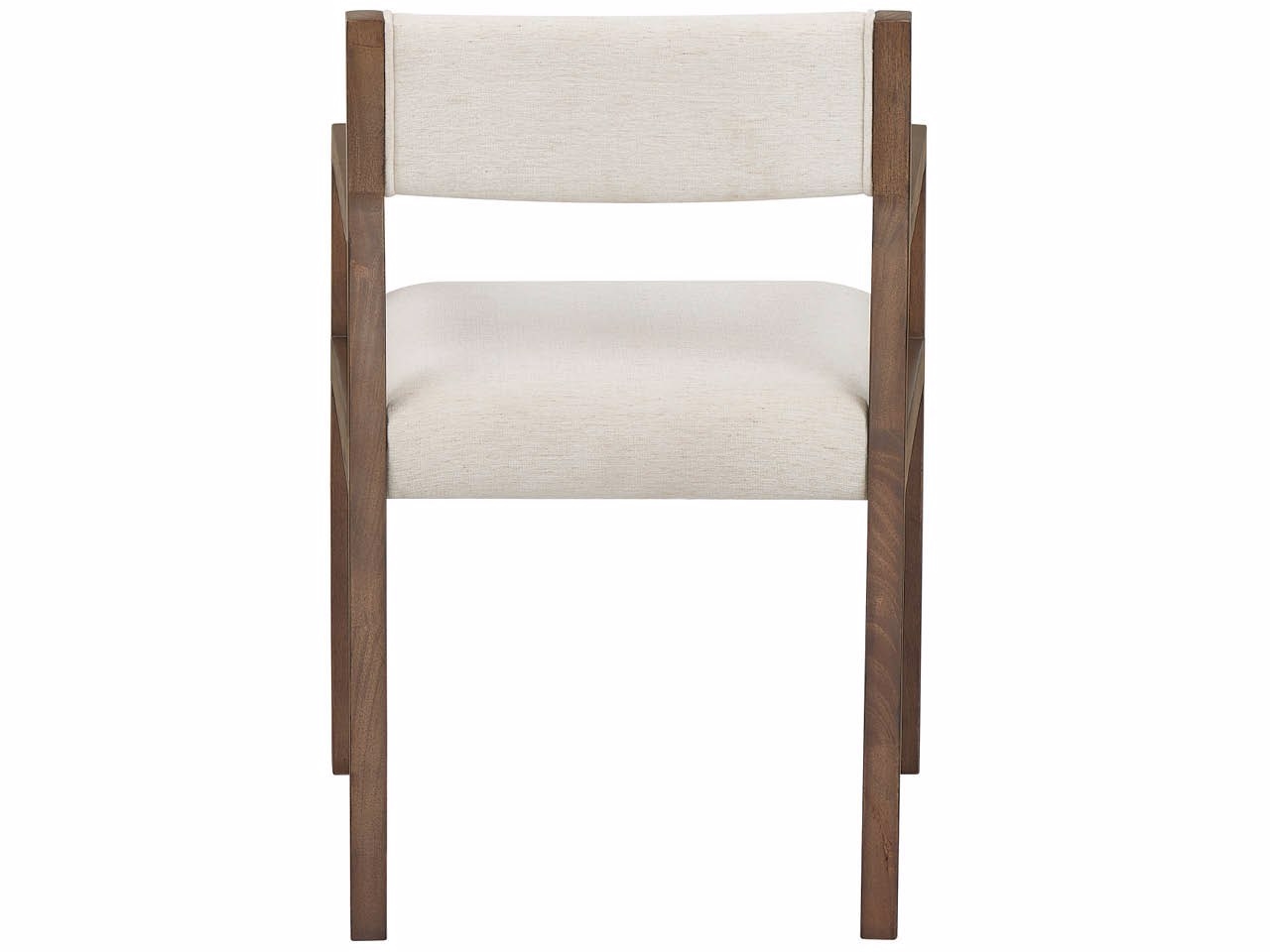Upholstered Open-Back Dining Arm Chair