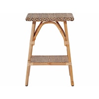 Tropical Rattan Accent Table