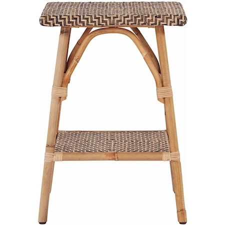 Tropical Rattan Accent Table