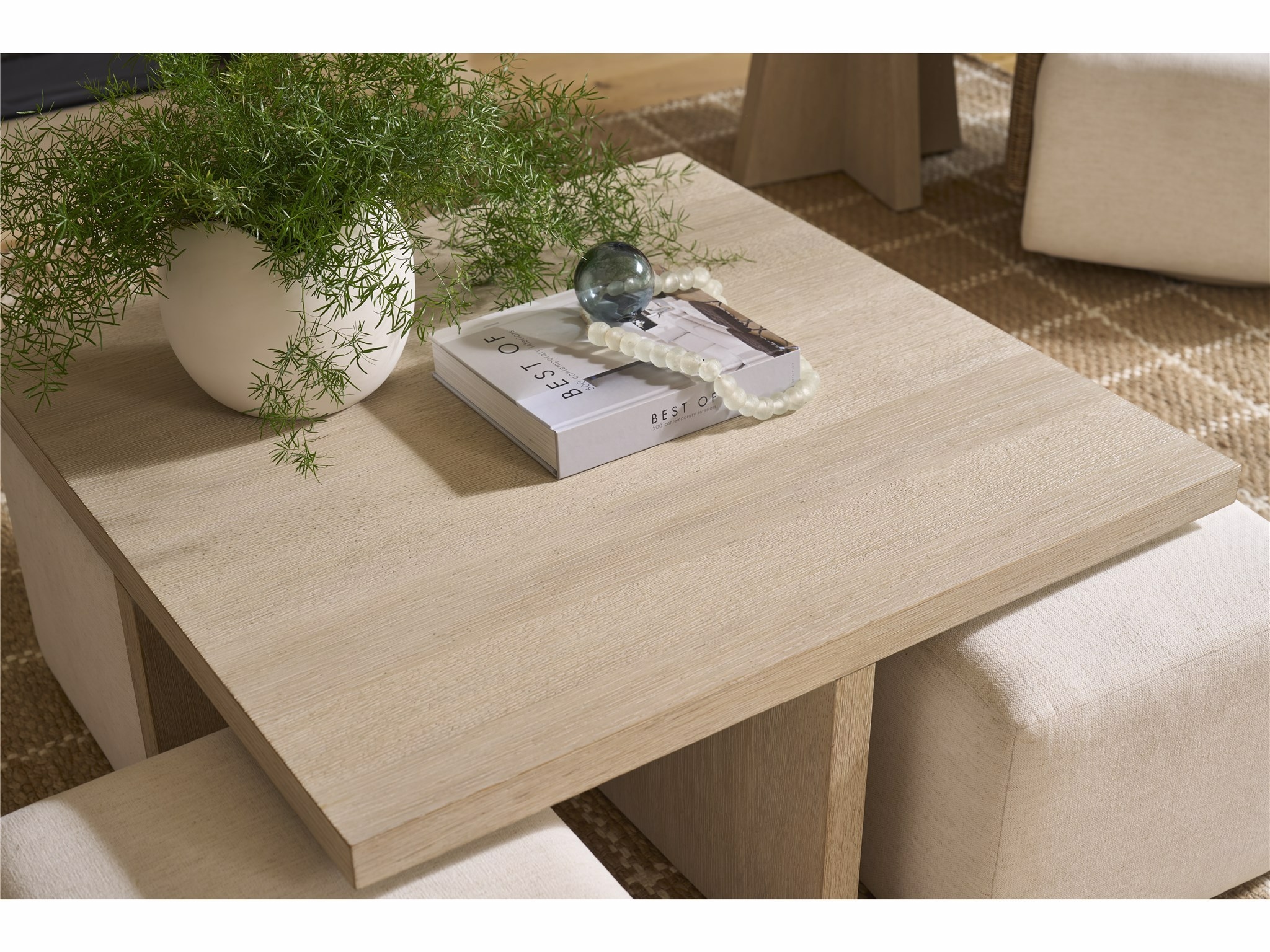 O'Connor Designs Oasis - Coastal Living Home Collection Cocktail Table with Ottomans