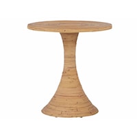 Tropical Rattan Accent Table