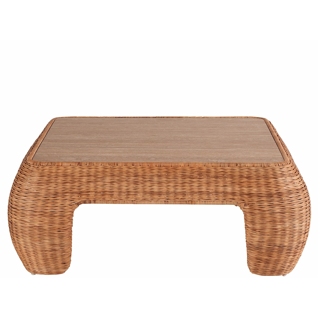 Universal Weekender Coastal Living Home Collection Rattan Cocktail Table