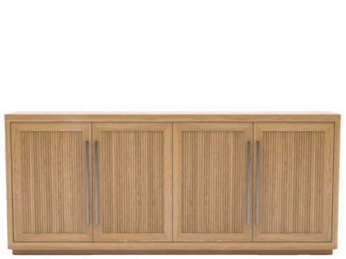 Contemporary 4-Door Media Credenza