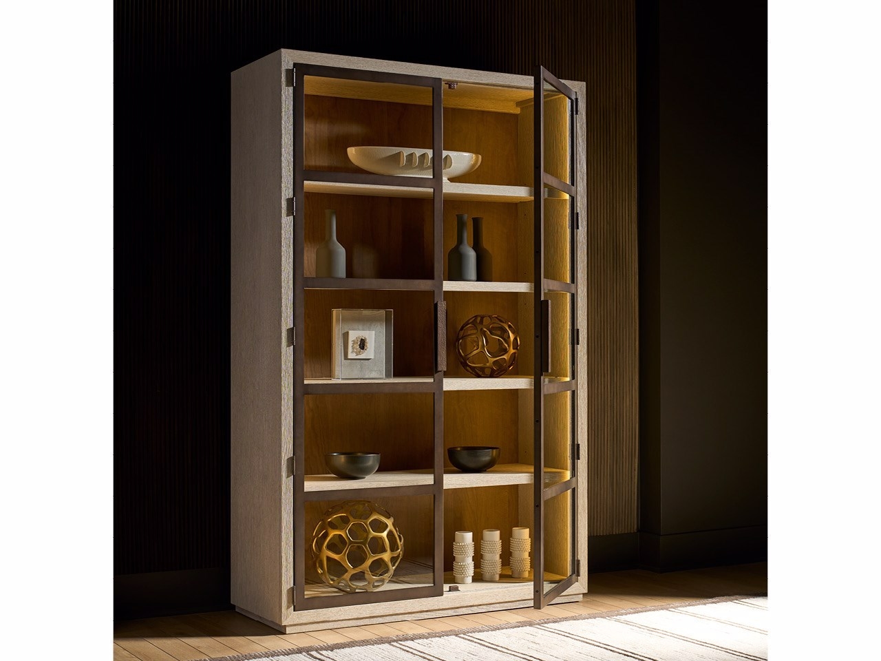 O'Connor Designs Modern- Mist & Veil Display Cabinet
