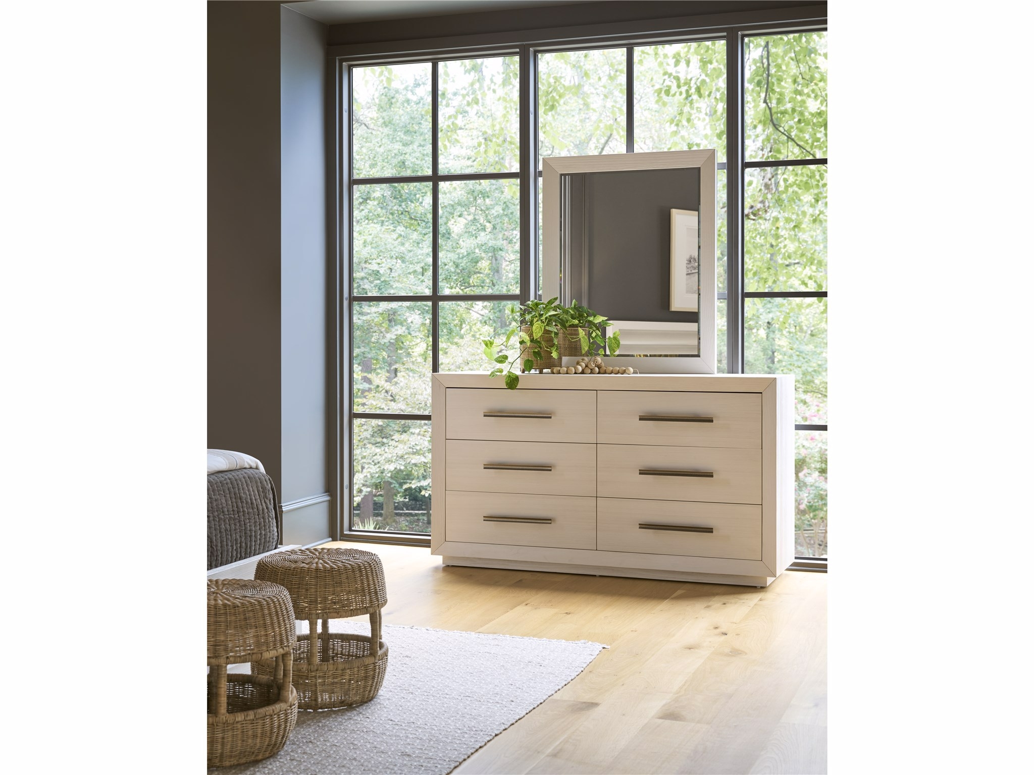 Mirror with Wood Frame