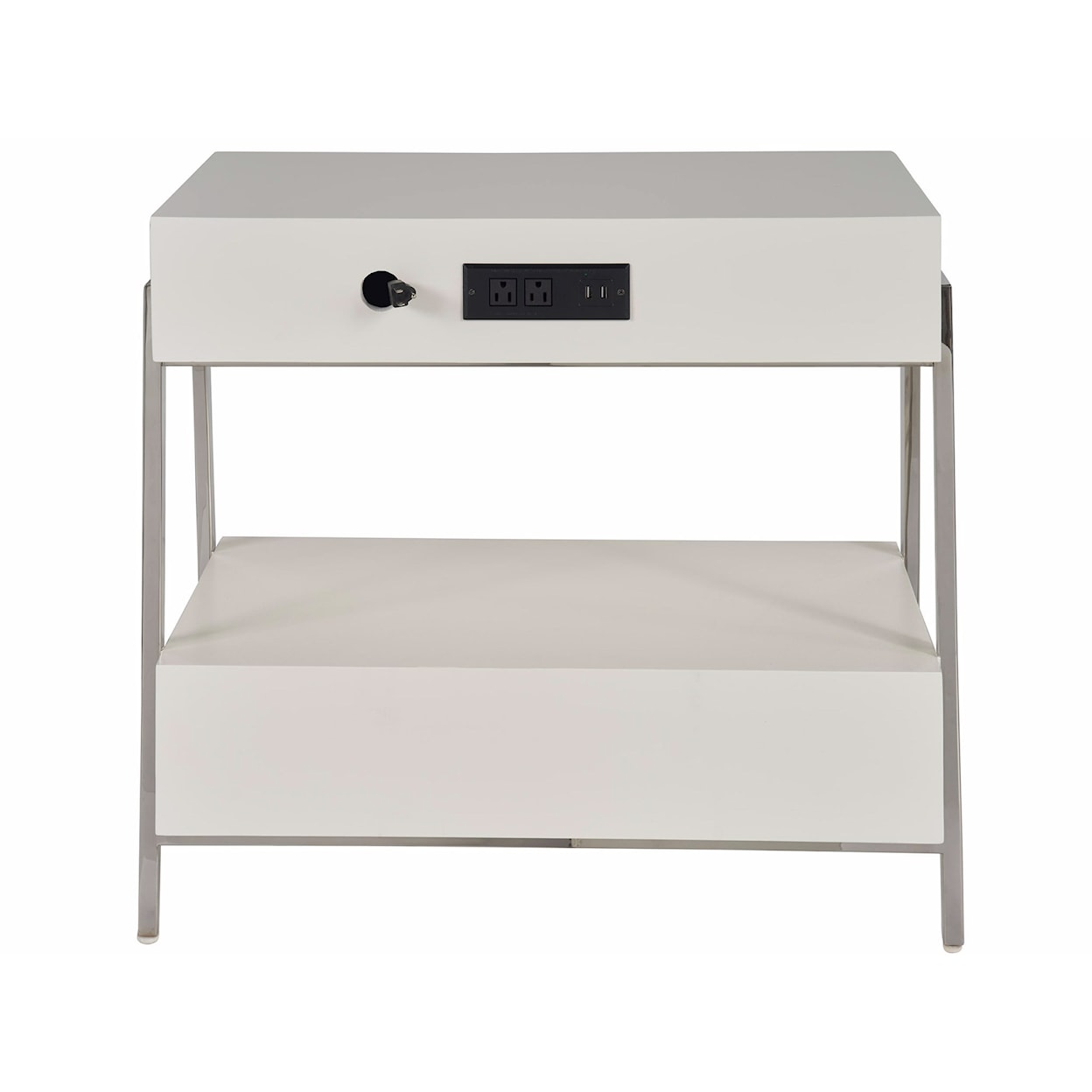 Universal New Modern 2-Drawer Nightstand