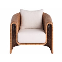 Coastal Upholstered Lounge Chair
