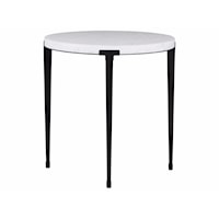 Contemporary Round End Table