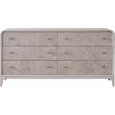 Contemporary 8-Drawer Dresser with Removable Jewelry Trays