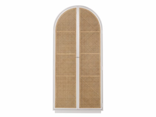 Contemporary Woven Utility Cabinet