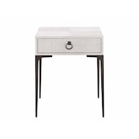 Dahlia Contemporary Two-Tone 1-Drawer End Table