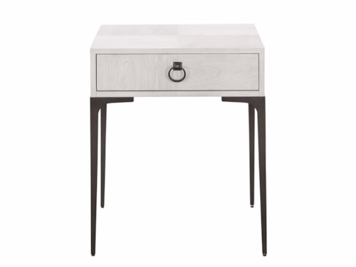 Dahlia Contemporary Two-Tone 1-Drawer End Table