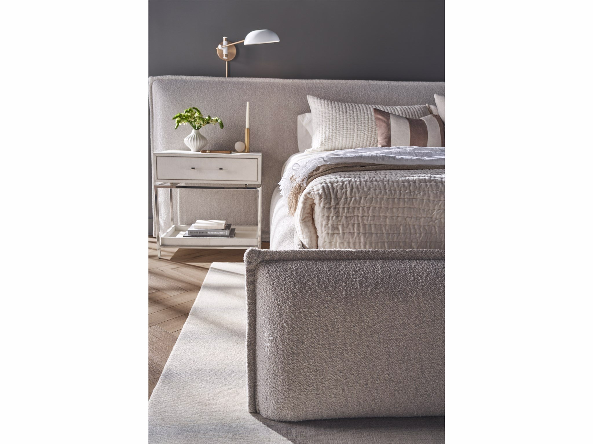 Lux King Upholstered Wall Bed