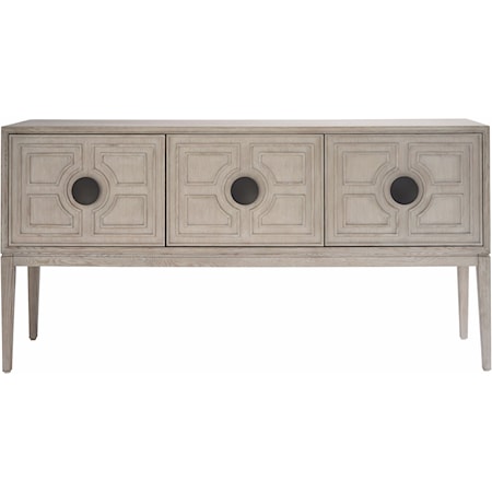 Contemporary Sideboard with Silverware Tray & Adjustable Shelving