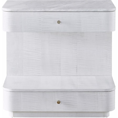 Contemporary 2-Drawer Nightstand