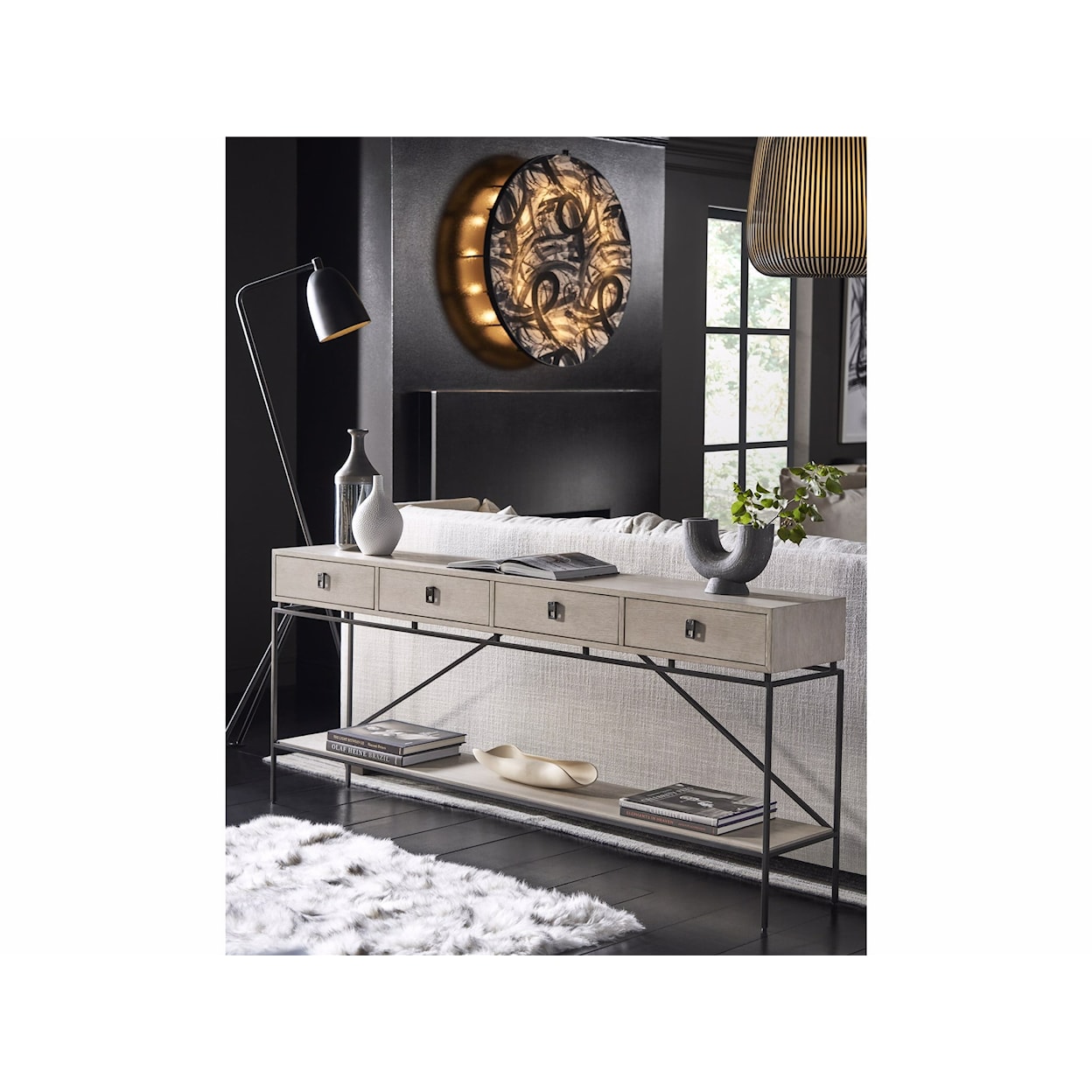 Universal COALESCE 4-Drawer Console Table