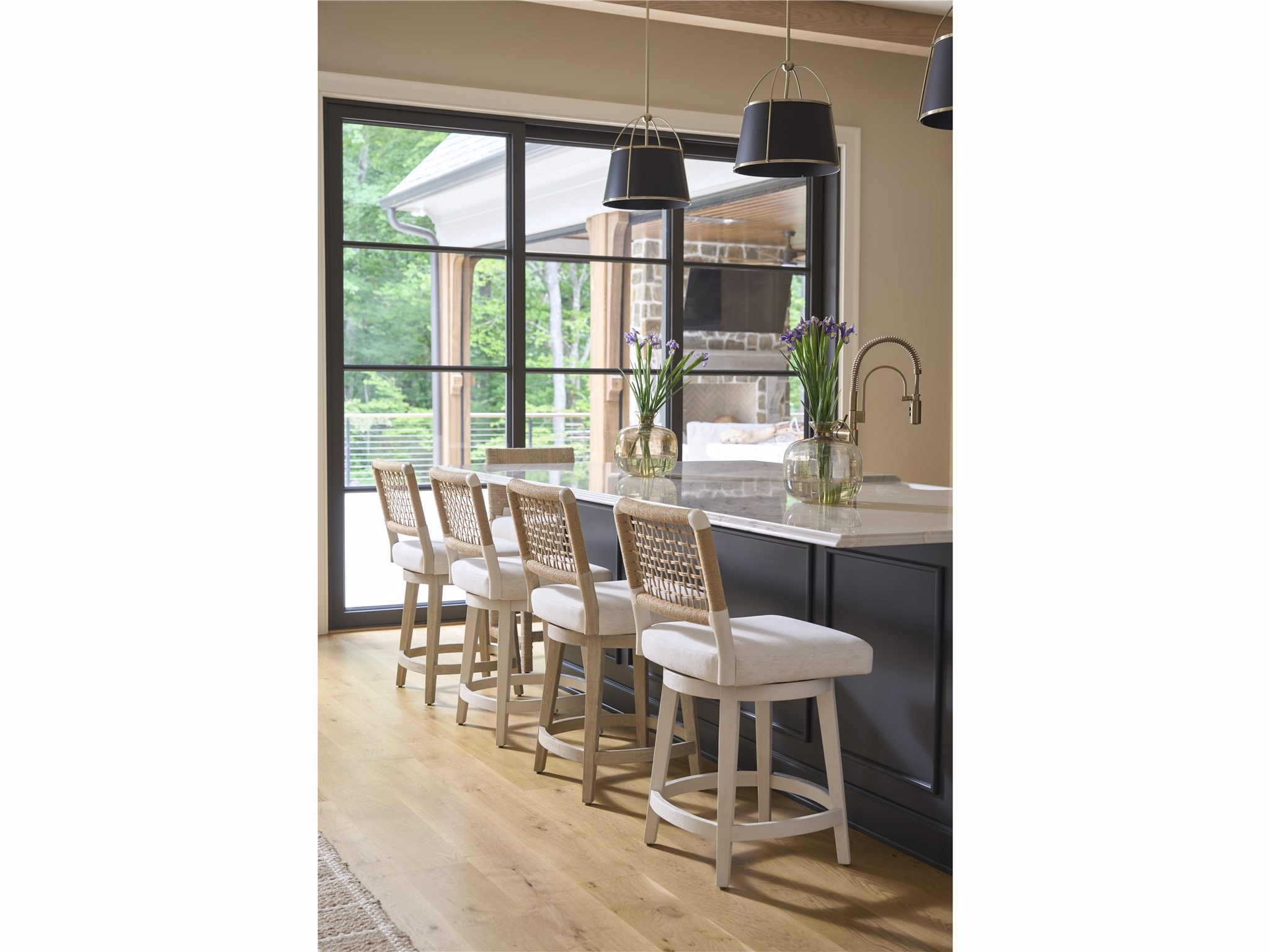 O'Connor Designs Oasis - Coastal Living Home Collection Swivel Counter Stool