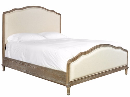 Traditional Upholstered Queen Bed