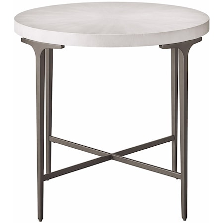 Dahlia Contemporary Two-Tone End Table