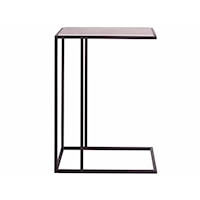 Contemporary Accent Table with Stone Top